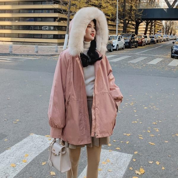women's down & parkas 2021 women's winter big fur collar hooded coats female plus velvet thick ladies loose cotton-padded jackets y, Black
women's down & parkas 2021 women's winter big fur collar hooded coats female plus velvet thick ladies loose cotton-padded jackets y, Black