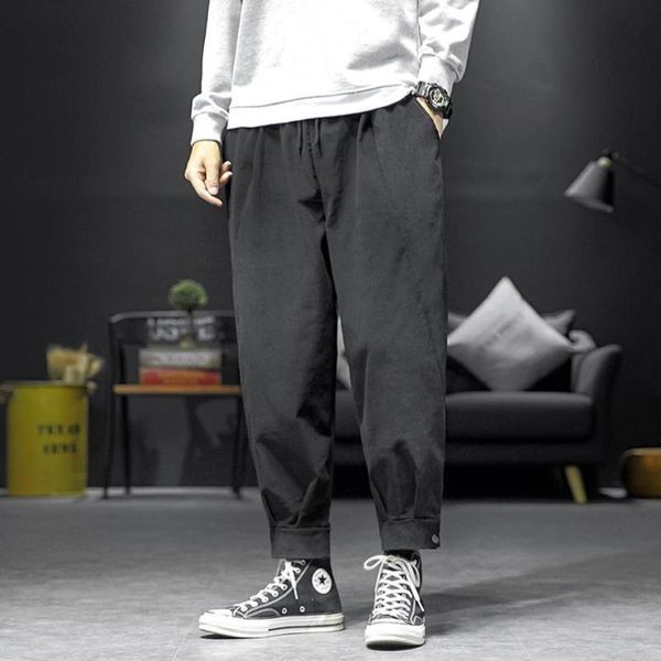 men's pants 2021 spring and summer corduroy casual loose oversize sports jogging street style thin, Black
men's pants 2021 spring and summer corduroy casual loose oversize sports jogging street style thin, Black