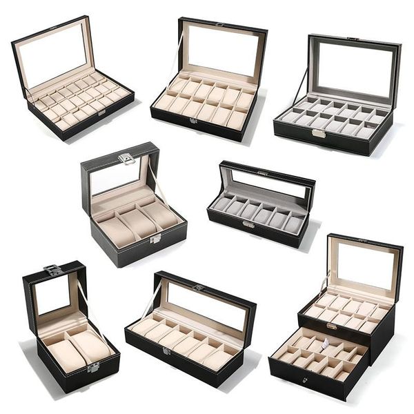 watch boxes & cases 2 3 6 12 20 24 grids pu slots wrist display box storage holder organizer case jewelry dispay, Black;blue
watch boxes & cases 2 3 6 12 20 24 grids pu slots wrist display box storage holder organizer case jewelry dispay, Black;blue