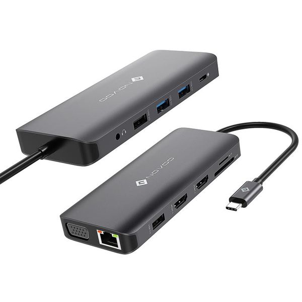 hubs novoo type c 12port hub docking station triple display 2 type-c dual monitor adapter lapusb to vga ethernet 100w
hubs novoo type c 12port hub docking station triple display 2 type-c dual monitor adapter lapusb to vga ethernet 100w