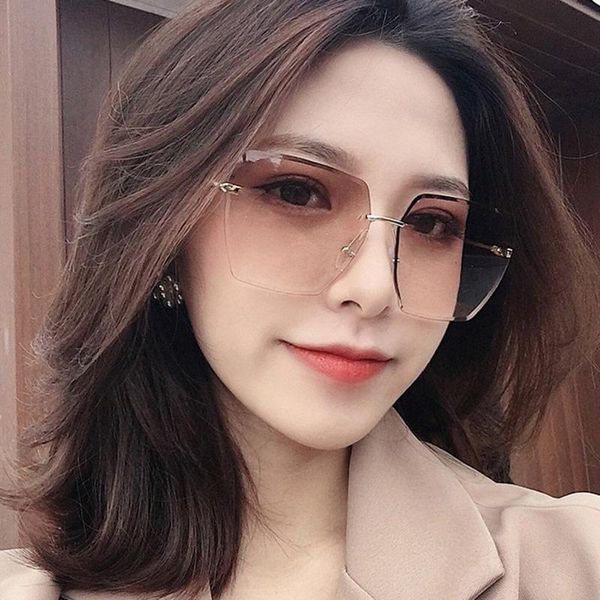 frameless sunglasses crystal cut edge square 2021 uv protection ladies retro trend women, White;black
frameless sunglasses crystal cut edge square 2021 uv protection ladies retro trend women, White;black