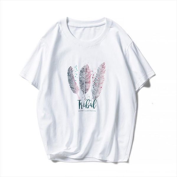 and womens casual summer mens print ladies women white feather short sleeve harajuku top, White;black
and womens casual summer mens print ladies women white feather short sleeve harajuku top, White;black