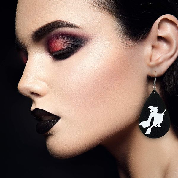 gothic black halloween earrings trendy faux leather long drop dangle earrings pumpkin teardrop jewelry gifts aretes, Silver
gothic black halloween earrings trendy faux leather long drop dangle earrings pumpkin teardrop jewelry gifts aretes, Silver