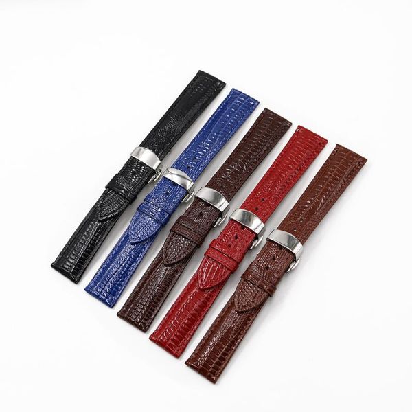 watch bands carlywet 18 20 22mm leather lizard grain replacement wrist band belt strap with silver polished clasp for tag, Black;brown
watch bands carlywet 18 20 22mm leather lizard grain replacement wrist band belt strap with silver polished clasp for tag, Black;brown