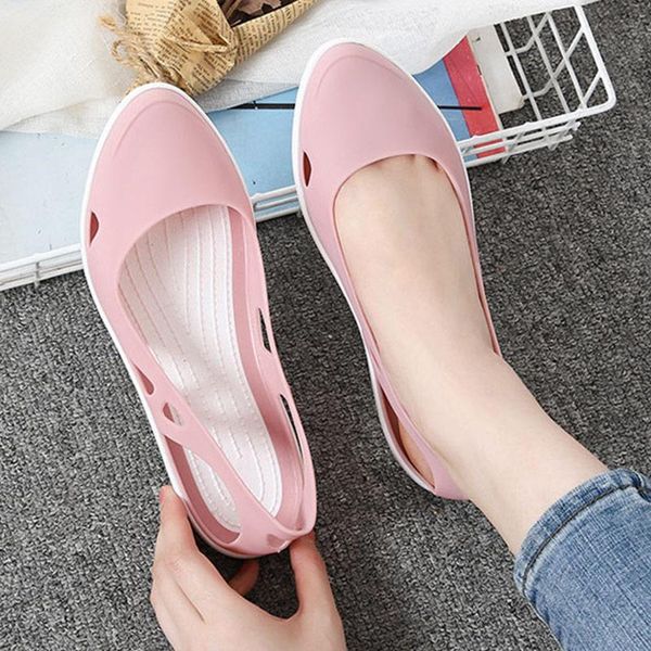 women hollow out shallow flat jelly shoes ladies slip on casual loafers breathable comfort soft woman beach summer sandals, Black
women hollow out shallow flat jelly shoes ladies slip on casual loafers breathable comfort soft woman beach summer sandals, Black