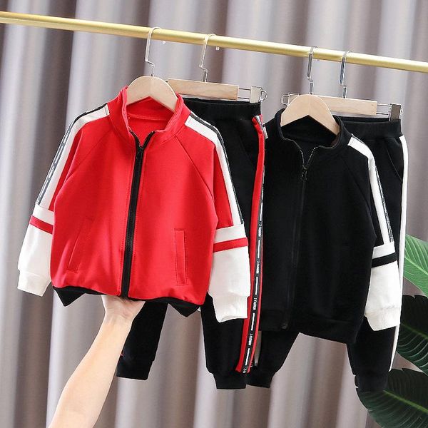 clothing sets spring and autumn leisure children's two piece boys girls' patchwork jacket pants middle school sports suit, White
clothing sets spring and autumn leisure children's two piece boys girls' patchwork jacket pants middle school sports suit, White