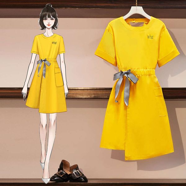 casual dresses dress suitable for fat people in summer vzfz, Black;gray