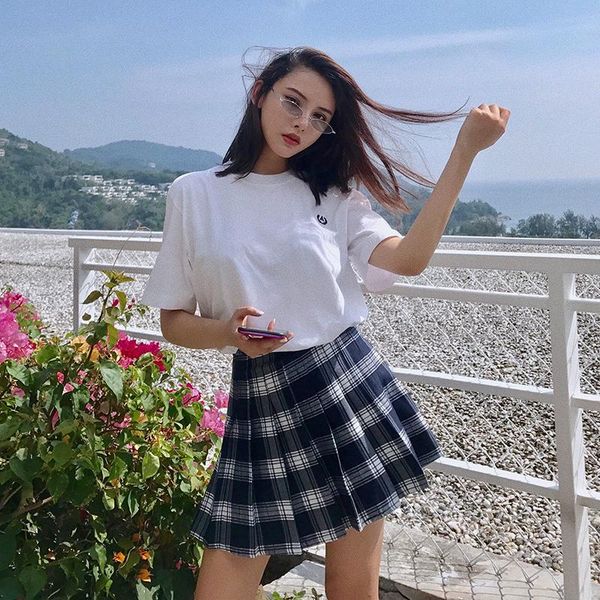 skirts 2021 high waist ladies pleated skirt quality, Black