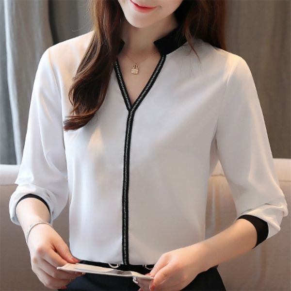 blusas mujer de moda blouse women v-neck office long sleeve white chiffon shirt shirts b983 210426
blusas mujer de moda blouse women v-neck office long sleeve white chiffon shirt shirts b983 210426