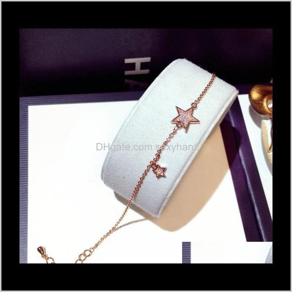 link, bracelets jewelry drop delivery 2021 lovely cute diamond zirconia star charms fashion ins luxury designer link chain bracelet for woma, Black
link, bracelets jewelry drop delivery 2021 lovely cute diamond zirconia star charms fashion ins luxury designer link chain bracelet for woma, Black