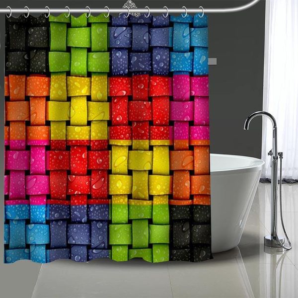 colorful custom pattern polyester bath curtain waterproof shower curtains geometric screen printed for bat
colorful custom pattern polyester bath curtain waterproof shower curtains geometric screen printed for bat