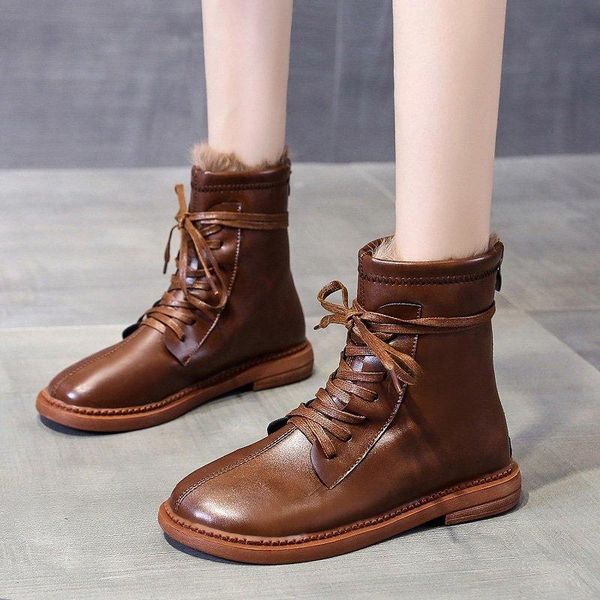 boots casual women shoes winter 2021 leather women's fashion trend comfortable soft wild plush warm short tube, Black
boots casual women shoes winter 2021 leather women's fashion trend comfortable soft wild plush warm short tube, Black