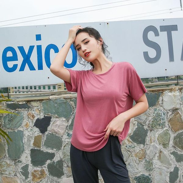 jersey women sport shirt fitness short sleeve gym wear cross back yoga workout solid loose breathable sportswear outfits, White;red
jersey women sport shirt fitness short sleeve gym wear cross back yoga workout solid loose breathable sportswear outfits, White;red