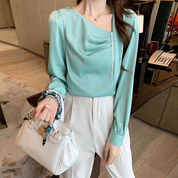 blouses skew collar blouse women fashion chic diamond beading long lantern sleeve shirts girls sweet ol style s-2xl, White
blouses skew collar blouse women fashion chic diamond beading long lantern sleeve shirts girls sweet ol style s-2xl, White