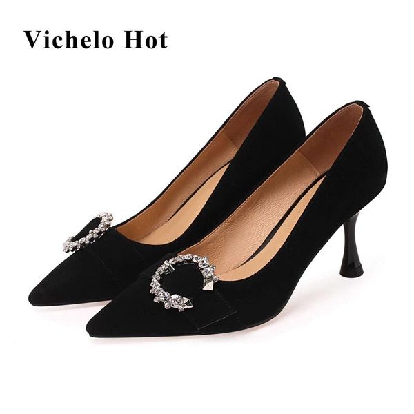 dress shoes vichelo sheep suede pointed toe thin high heels rhinestone decoration beauty lady evening party women pumps l2f3, Black
dress shoes vichelo sheep suede pointed toe thin high heels rhinestone decoration beauty lady evening party women pumps l2f3, Black