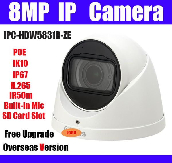 cameras 8mp dome ip camera ipc-hdw5831r-ze poe h.265 ip67 ir 50m genuine 2.7-12mm motorized lens indoor web cam network with logo
cameras 8mp dome ip camera ipc-hdw5831r-ze poe h.265 ip67 ir 50m genuine 2.7-12mm motorized lens indoor web cam network with logo
