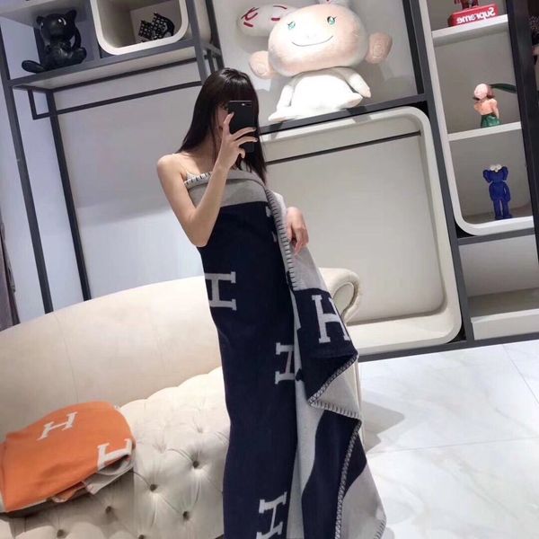 new large letter cashmere shawl small age same flight blanket thickened air conditioning blanket sofa cushion, Blue;gray
new large letter cashmere shawl small age same flight blanket thickened air conditioning blanket sofa cushion, Blue;gray