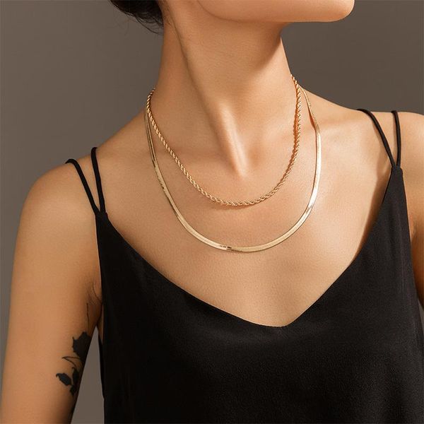 chains personality fashion double snake chain necklace for women vintage gold coin pearl choker sweater party jewelry gift, Silver
chains personality fashion double snake chain necklace for women vintage gold coin pearl choker sweater party jewelry gift, Silver