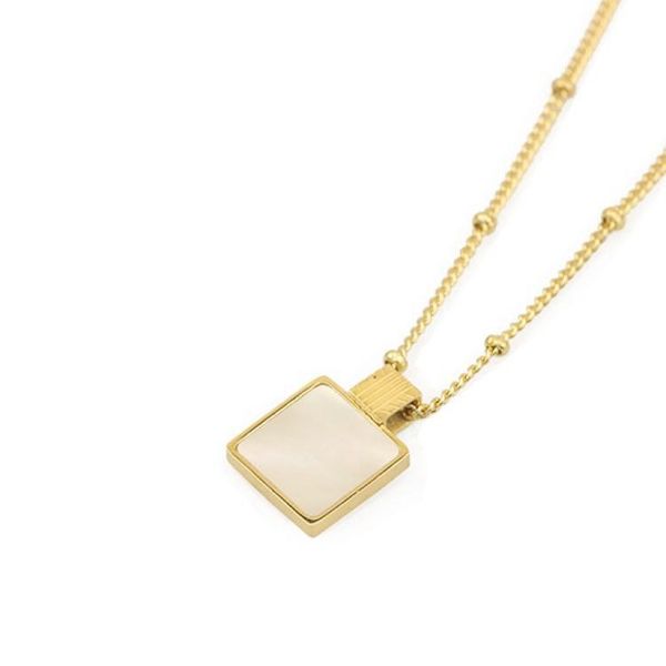 pendant necklaces stainless steel shell embed tag necklace for women round square gold color toggle clavicle chain, Silver
pendant necklaces stainless steel shell embed tag necklace for women round square gold color toggle clavicle chain, Silver