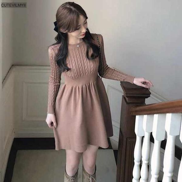 casual dresses elegant korean mini autumn winter sweater dress women a-line solid high waist knitted vestidos, Black;gray
casual dresses elegant korean mini autumn winter sweater dress women a-line solid high waist knitted vestidos, Black;gray