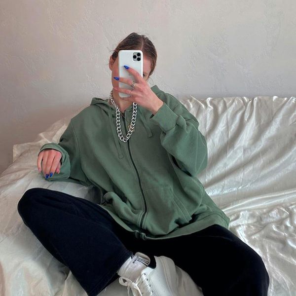 women's hoodies & sweatshirts y2k oversized autumn solid zip-up harajuku grunge loose thick long-sleeved female hooded women jacket coa, Black
women's hoodies & sweatshirts y2k oversized autumn solid zip-up harajuku grunge loose thick long-sleeved female hooded women jacket coa, Black