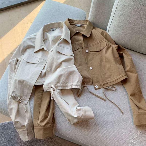 women's jackets 2021 autumn jacket women thin small loose hundred casual short, Black;brown
women's jackets 2021 autumn jacket women thin small loose hundred casual short, Black;brown