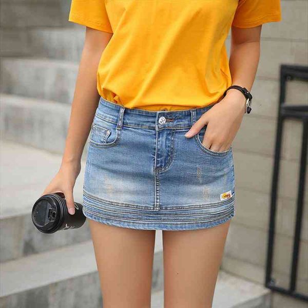 fake two pieces women denim skirt shorts beach female jeans short summer stretch zipper pockets ladies streetwear, White;black
fake two pieces women denim skirt shorts beach female jeans short summer stretch zipper pockets ladies streetwear, White;black