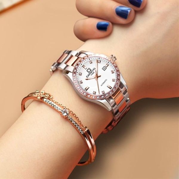 wristwatches carnival rhinestone automatic watches women luminous waterproof lady mechanical watch relogio feminino, Slivery;brown
wristwatches carnival rhinestone automatic watches women luminous waterproof lady mechanical watch relogio feminino, Slivery;brown