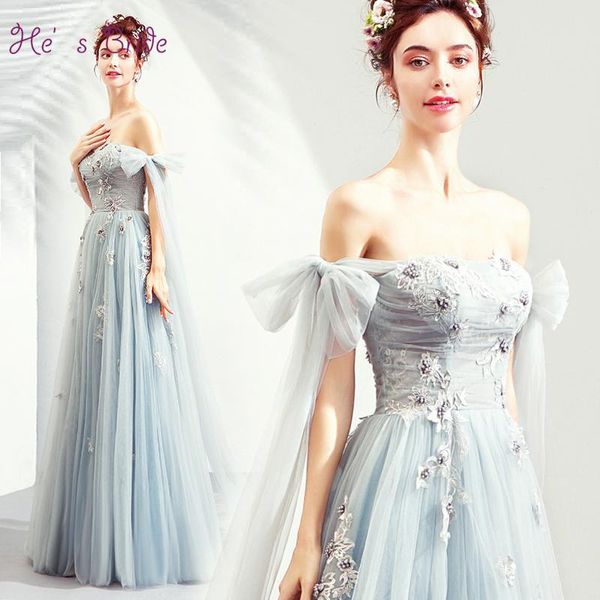 party dresses he's bride blue gray banquet luxurious off shoulder floor-length prom performance gown evening dress, White;black
party dresses he's bride blue gray banquet luxurious off shoulder floor-length prom performance gown evening dress, White;black