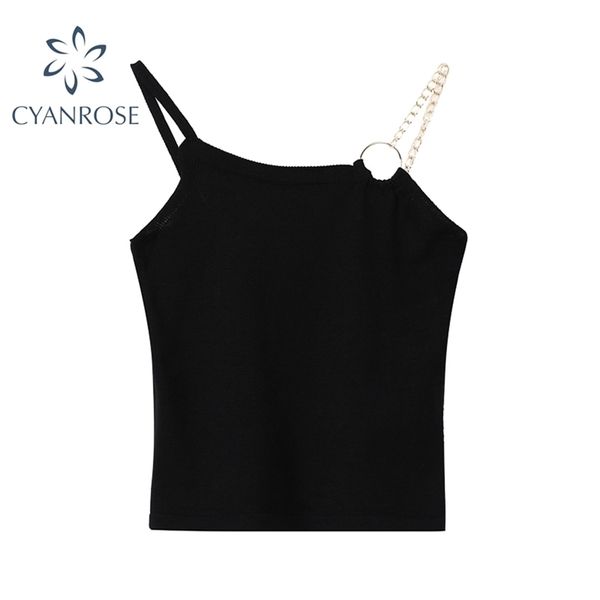 summer metal chain spaghetti straps cropped women streetwear club summer vest fashion female 210515, White
summer metal chain spaghetti straps cropped women streetwear club summer vest fashion female 210515, White