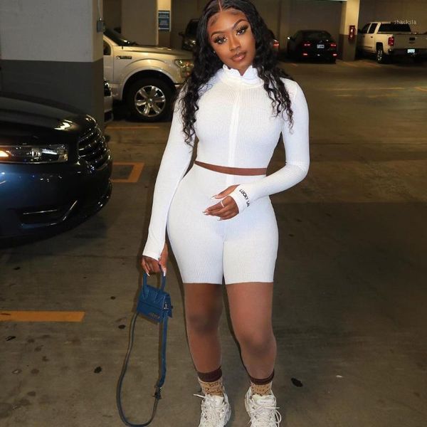 women's tracksuits 2021 summer high neck thread embroidery letters zipper long-sleeved shorts slim two-piece fashion suit, Gray
women's tracksuits 2021 summer high neck thread embroidery letters zipper long-sleeved shorts slim two-piece fashion suit, Gray