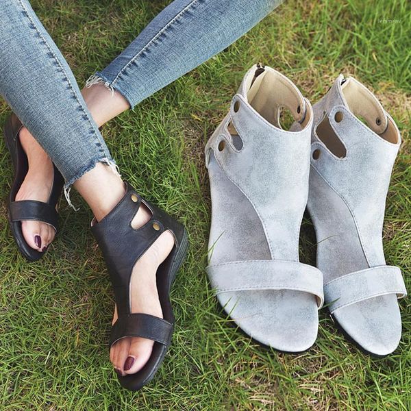 summer women shoes pu leather sandals retro hollow flats ladies soft slides zapatos de mujer fish mouth large size casual1, Black
summer women shoes pu leather sandals retro hollow flats ladies soft slides zapatos de mujer fish mouth large size casual1, Black
