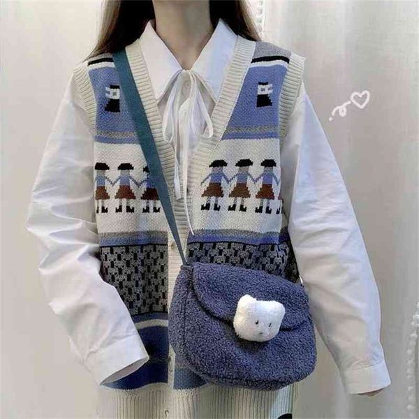 sweater vest women british-style patchwork single-breasted v-neck sleeveless open-stitch preppy-style students trendy 210519, Black;white
sweater vest women british-style patchwork single-breasted v-neck sleeveless open-stitch preppy-style students trendy 210519, Black;white
