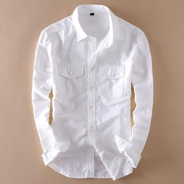 men's casual shirts 2021 the listing mens long sleeve linen shirt social turn-down collar slim 2 pockets solid white dress, White;black
men's casual shirts 2021 the listing mens long sleeve linen shirt social turn-down collar slim 2 pockets solid white dress, White;black