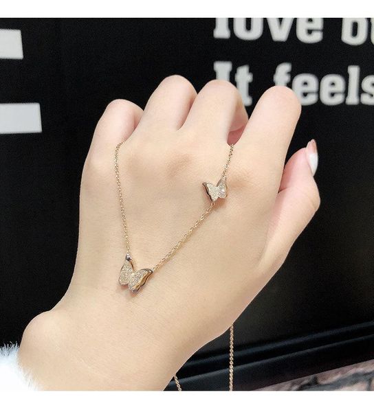 titanium steel butterfly necklace women's minority design clavicle chain advanced sense simple fashion temperament pendant necklaces, Silver
titanium steel butterfly necklace women's minority design clavicle chain advanced sense simple fashion temperament pendant necklaces, Silver
