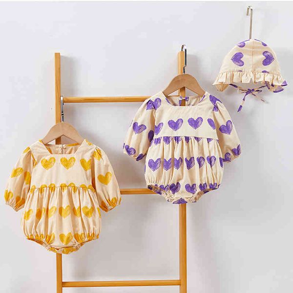baby girl loving heart cute rompers and hat long sleeves spring autumn born clothes 210429, Blue
baby girl loving heart cute rompers and hat long sleeves spring autumn born clothes 210429, Blue