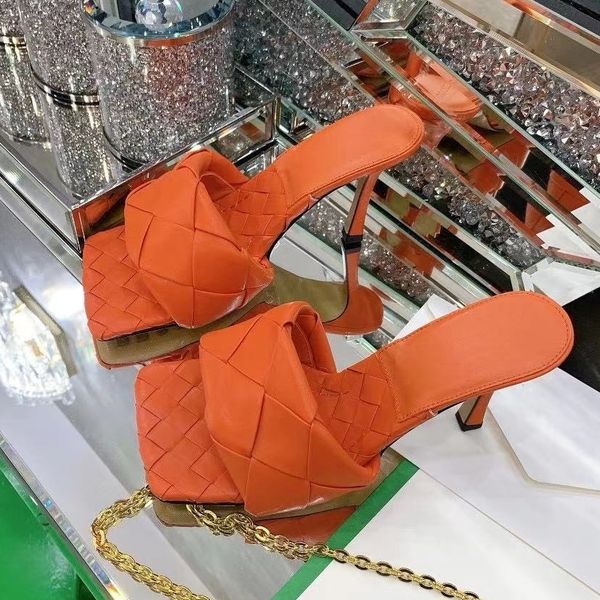 green box intreccio leather mules 9cm high heels sandals luxury women designer shoes size 35 to 40 tradingbear, Black
green box intreccio leather mules 9cm high heels sandals luxury women designer shoes size 35 to 40 tradingbear, Black