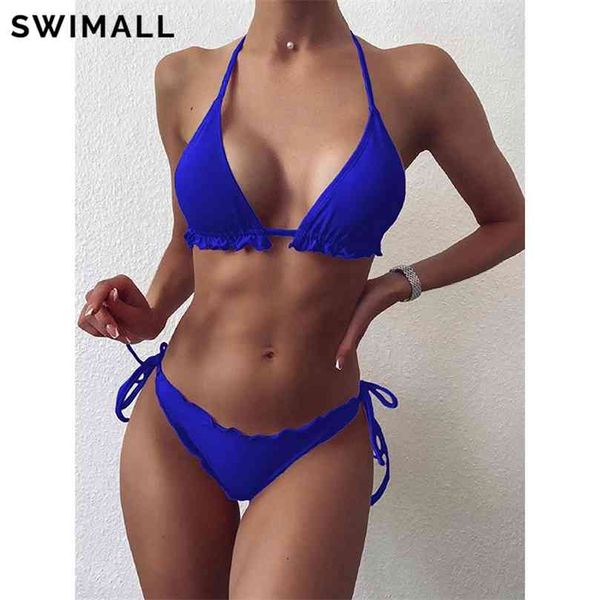 bikini swimsuit women ruffle swimwear female bandage halter set brazilian bathing suit beach wear biquini 210712, White;black
bikini swimsuit women ruffle swimwear female bandage halter set brazilian bathing suit beach wear biquini 210712, White;black