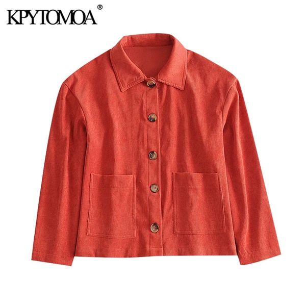 women fashion with pockets loose corduroy jacket coat vintage long sleeve button-up female outerwear chic 210420, Black;brown
women fashion with pockets loose corduroy jacket coat vintage long sleeve button-up female outerwear chic 210420, Black;brown