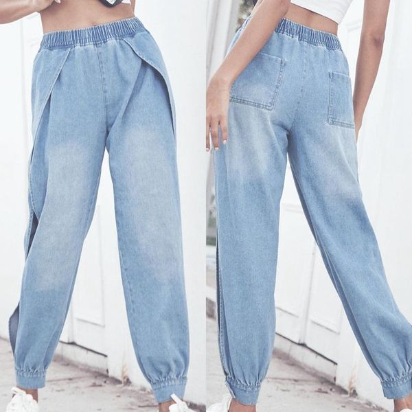 women jeans boyfriend for denim split legs streetwear high waist sports pants loose women's, Blue
women jeans boyfriend for denim split legs streetwear high waist sports pants loose women's, Blue