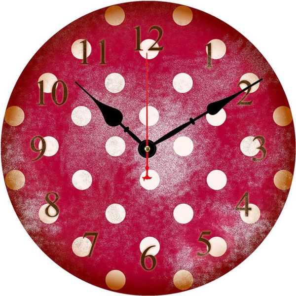 wall clocks shuaxin red white dot wooden cardboard clock,home antique style,home living room decoration,no ticking sound 16 inch
wall clocks shuaxin red white dot wooden cardboard clock,home antique style,home living room decoration,no ticking sound 16 inch