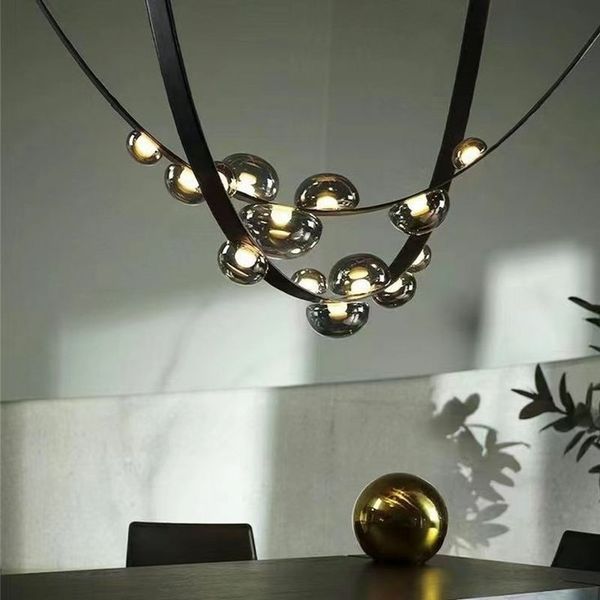 italian simple creative duplex building leather chandelier fashion personality staircase restaurant window exhibition hall art lamps
italian simple creative duplex building leather chandelier fashion personality staircase restaurant window exhibition hall art lamps
