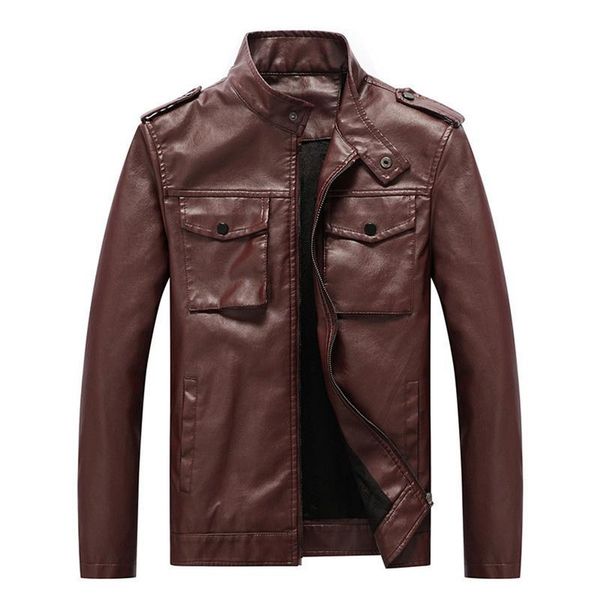 men's fur & faux 2021 winter autumn leather jackets motorcycle pu jacket male stand collar fashion coats mens large size clothing, Black
men's fur & faux 2021 winter autumn leather jackets motorcycle pu jacket male stand collar fashion coats mens large size clothing, Black