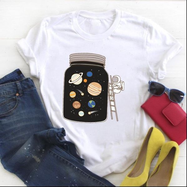 women space womens universe cartoon clothing print ladies summer t tee female shirt clothes graphic, White
women space womens universe cartoon clothing print ladies summer t tee female shirt clothes graphic, White