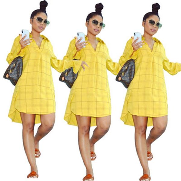 casual dresses women summer streetwear shirt dress full sleeve plaid print mini ladies robe femme, Black;gray
casual dresses women summer streetwear shirt dress full sleeve plaid print mini ladies robe femme, Black;gray