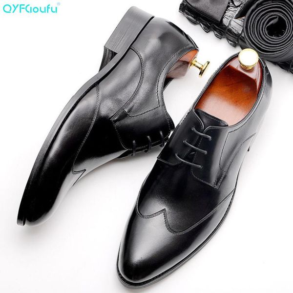 dress shoes qyfcioufu arrival luxury pointed toe men genuine leather lace-up mens handmade business formal, Black
dress shoes qyfcioufu arrival luxury pointed toe men genuine leather lace-up mens handmade business formal, Black