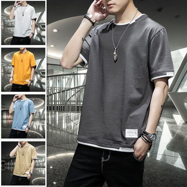summer men's short sleeve t-shirt korean fashion brand loose youth trend half t-shirts, White;black
summer men's short sleeve t-shirt korean fashion brand loose youth trend half t-shirts, White;black