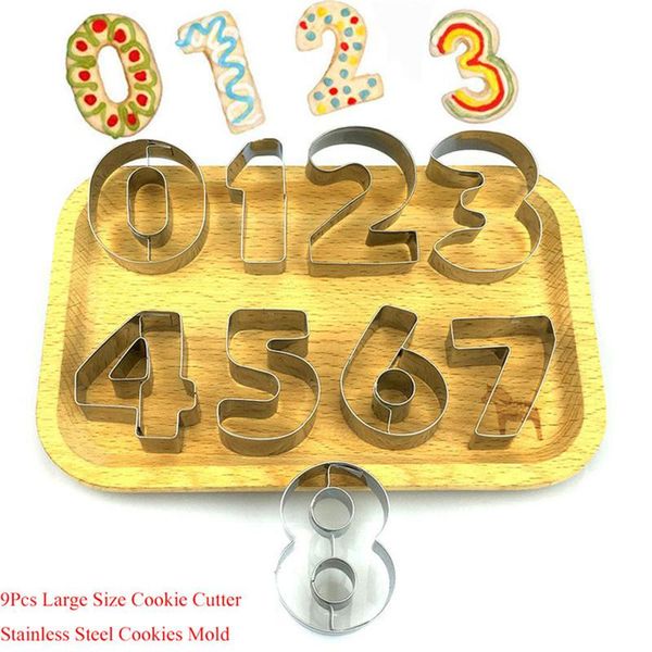 baking moulds 9pcs/set 3d creative number shaped cookie cutters set premium stainless steel biscuit mold fondant cutter kitchen tools
baking moulds 9pcs/set 3d creative number shaped cookie cutters set premium stainless steel biscuit mold fondant cutter kitchen tools