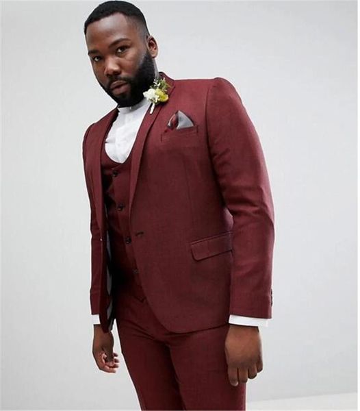 men's suits & blazers slim fit fashion quality suit 3-piece burgundy wedding one button bridegroom dress (jacket + trou, White;black
men's suits & blazers slim fit fashion quality suit 3-piece burgundy wedding one button bridegroom dress (jacket + trou, White;black