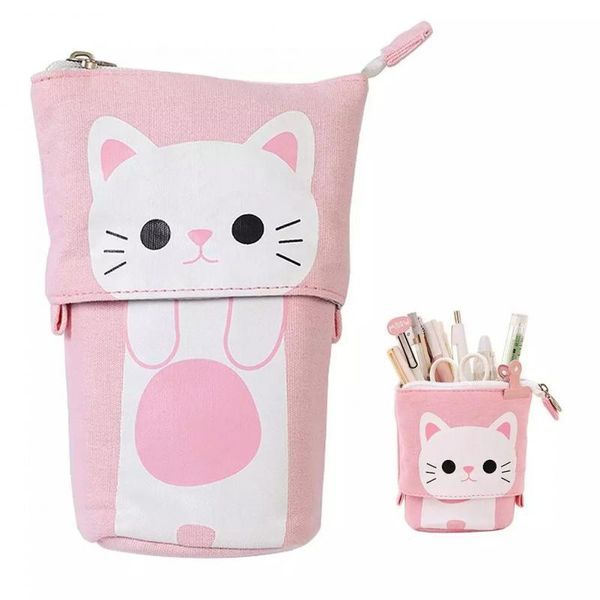 pencil cases 1@#canvas cartoon cute cat pouch bag stationery pen case box with zipper closure
pencil cases 1@#canvas cartoon cute cat pouch bag stationery pen case box with zipper closure